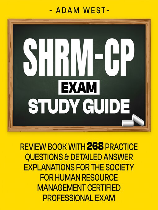 Title details for SHRM-CP Exam Study Guide by Adam West - Available